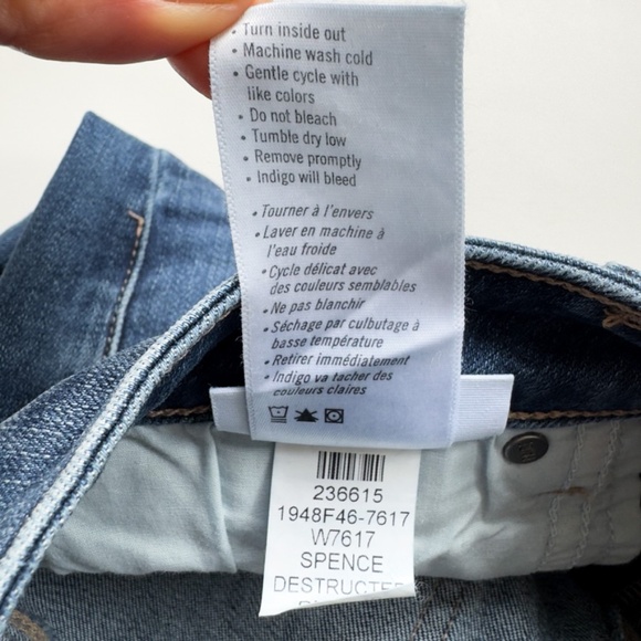 PAIGE Jeans Verdugo Crop in SPENCE Destructed Size 27 - Picture 7 of 14